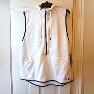 Women's White Zip Cold Gear XL Zip Vest
